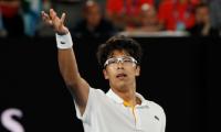 Aus Open PIX: Chung stuns Djokovic; Federer, Halep in quarters