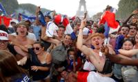 PIX: French fans go wild from Paris to Moscow after World Cup win