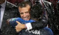 French president can bless his lucky stars, again, as 'Les Bleus' win World Cup