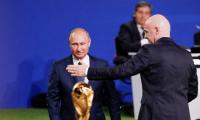 Day before WC, Putin thanks FIFA for keeping politics out of sport