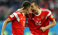 PICS: Russia on brink of last 16 berth after beating Egypt