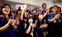 Japan fans celebrate as Samurai Blue reach last 16