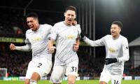 EPL PHOTOS: United pull off win at Palace in five-goal thriller