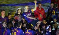 PHOTOS: Iniesta and Torres given emotional send offs on final day of season