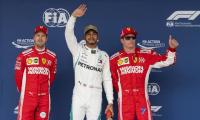 Hamilton on US GP pole with fifth F1 title in sight