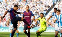 La Liga: Barcelona ride luck to sink Real Sociedad