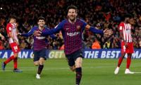 PICS: Suarez, Messi sink Atletico after Costa sees red