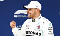 Bottas on pole for F1's 1,000th race; Hamilton second