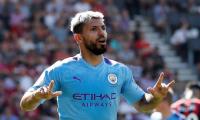 Aguero brace as City beat Bournemouth; Spurs stunned