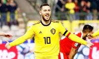 Euro qualifiers PIX: Belgium sink Russia; Croatia leave it late