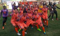 A high five for Indian women's football team...