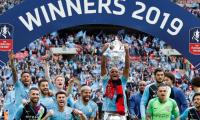 Manchester City crush Watford to complete treble in style