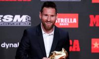 Messi receives record sixth European Golden Shoe