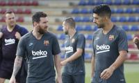 Fit-again Messi trains ahead of Champions League game