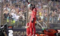 Leclerc stuns with pole hat-trick in Singapore