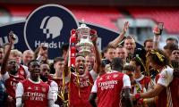 Aubameyang double guides Arsenal to FA Cup title