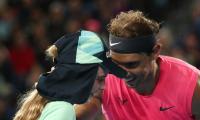 Nadal seals place in Round 3 with a kiss