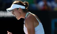 Aus Open: Muguruza beats Halep to set up Kenin final