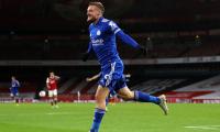 EPL: Vardy's late strike helps Leicester down Arsenal