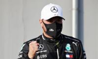 Bottas on pole at Imola with Hamilton alongside