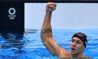 PIX: McKeon's record 7th medal; Dressel sprint double