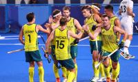 HOCKEY PIX: Aus sink Germany, set up Belgium final