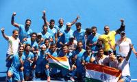 PICS: India hockey players celebrate bronze medal win!