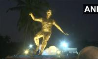 Crisitiano Ronaldo statue unveiled in Goa 