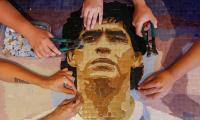 PIX: Argentines honor Maradona with mosaics