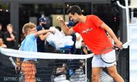 Out then in, Djokovic plays a set in Adelaide