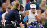 British teen out of Wimbledon after retiring