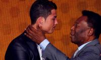 Pele reacts as Ronaldo breaks his goal record