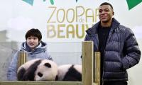 PIX: Mbappe becomes godfather to panda cub