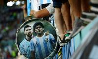 'Maradona is watching us from above and pushing us'