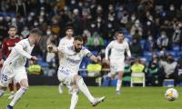 LaLiga: Madrid thrash Valencia; Barca struggle