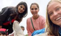 Sania, Izhaan And The Kangaroo