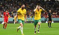 FIFA WC PIX: Aus upset Denmark to move into last 16