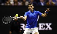 PIX: Djokovic dazzles on return to action at Laver Cup