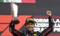 F1: Double delight for triumphant Perez in Baku