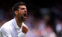 PHOTOS: Djokovic relieved after exhausting Rublev duel