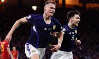 Soccer PIX: Scotland stun Spain; Belgium beat Germany