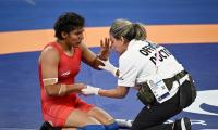 Olympics: Wrestler Nisha's brave battle ends in defeat