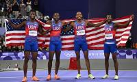 US hold off Botswana to win 4x400 relay in record time