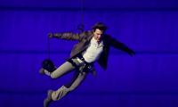 PIX: Tom Cruise in daring dive for LA Games handover