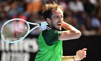 Gutsy Medvedev outlasts Hurkacz; Zverev stuns Alcaraz