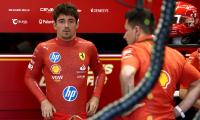 Ferrari's Leclerc fined for swearing