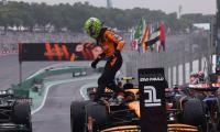 McLaren's Norris claims pole position for Brazilian GP