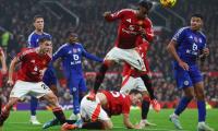 EPL PIX: United thrash Leicester; Ipswich stun Spurs 