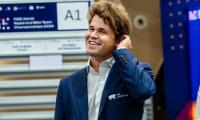 Magnus Carlsen takes sole lead in Tata Chess