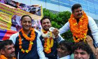 PIX: India's Paralympic stars touch down in Delhi